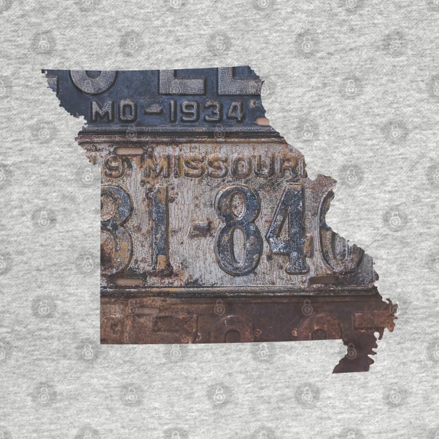 Vintage Missouri License Plates by juniperandspruce